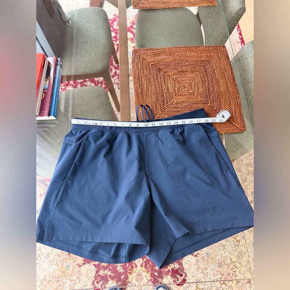 Lululemon Zeroed In Linerless Short 5" Navy,  XL